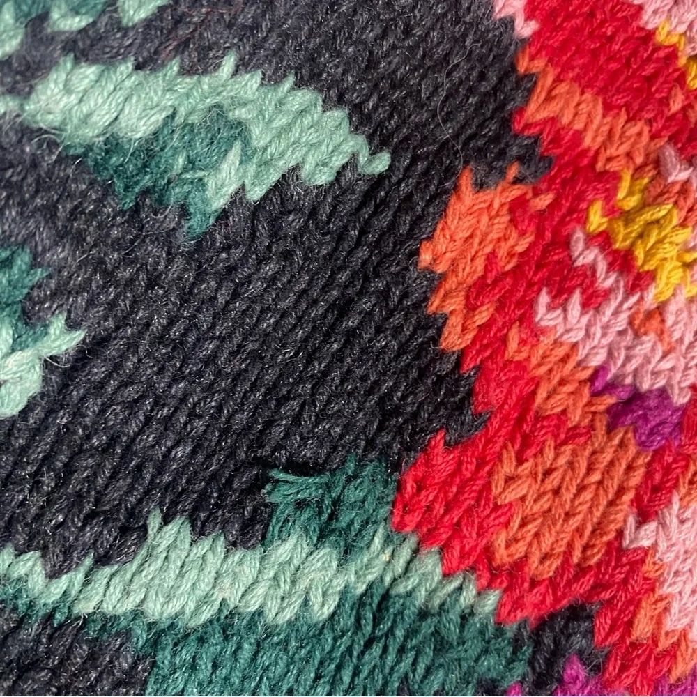 Vintage Paul Harris Ramie Cotton Floral Knit Crew Neck Sweater M Cottagecore - Picture 6 of 16